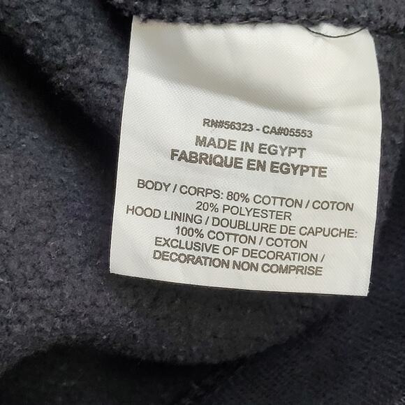 NIKE Swoosh Hoodie Womens Small 20x24 Black Spellout - Picture 11 of 15